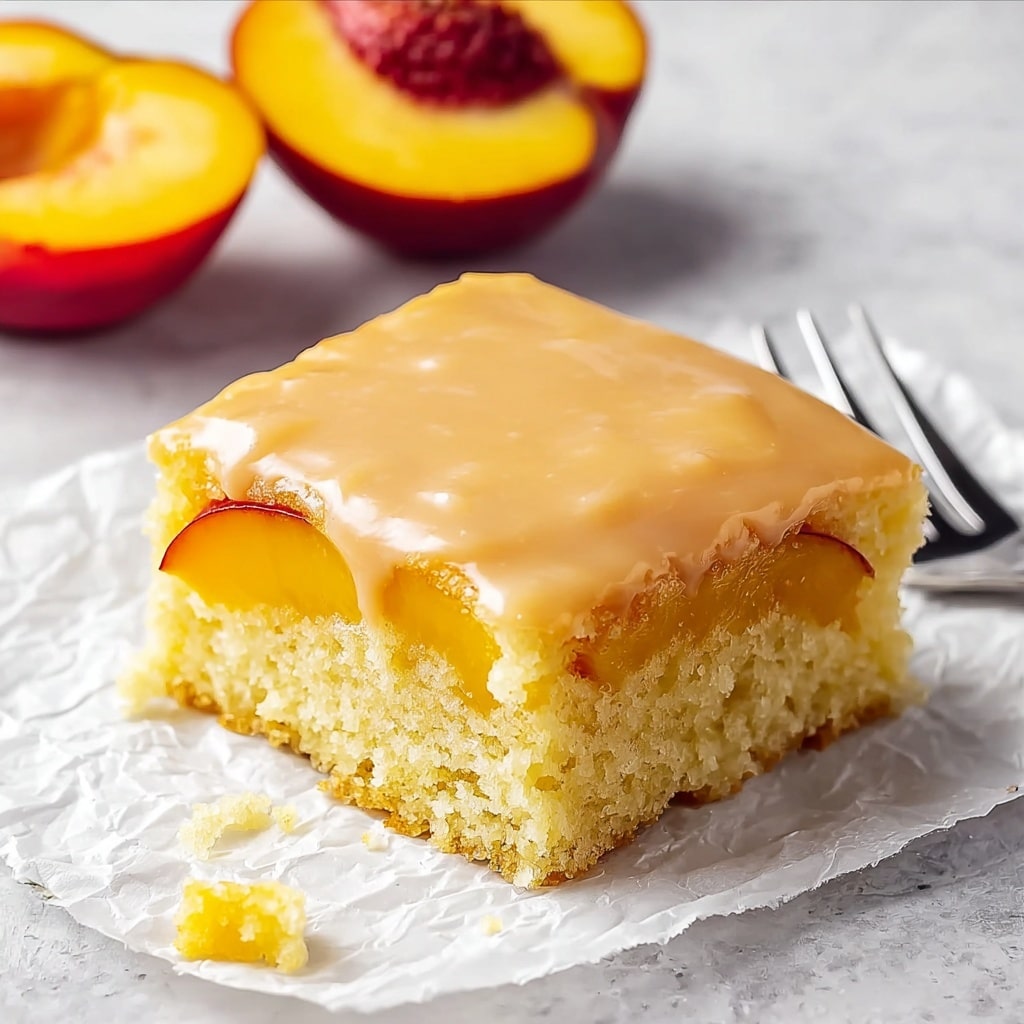 Brown Sugar Peach Cake Recipe