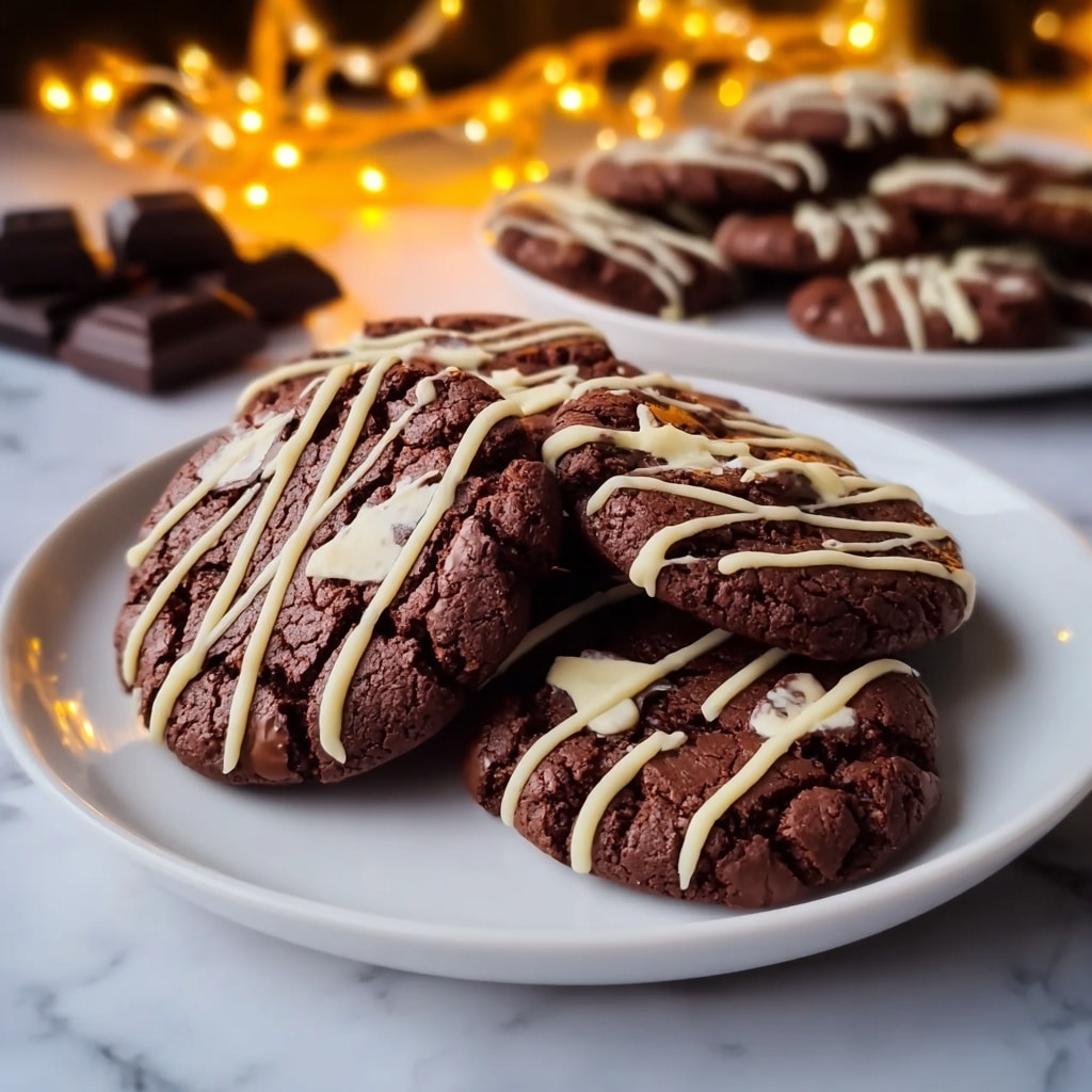 Rich Chocolate Cookies with Glossy Ganache Glaze Recipe