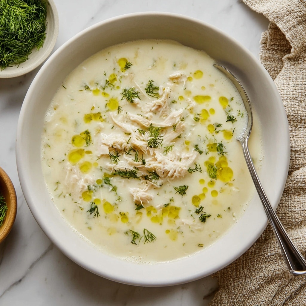 Greek Lemon Chicken Soup (Avgolemono) Recipe - Recipe Image