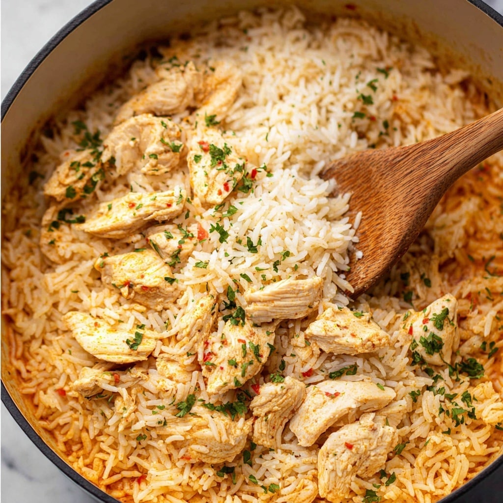 One-Pot Queso Chicken and Rice Recipe - Recipe Image