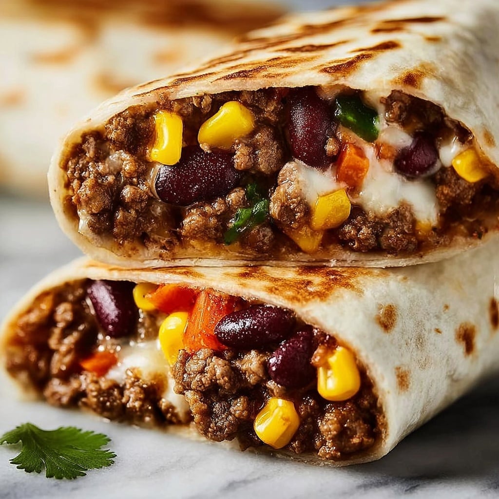 Beef and Bean Burritos Recipe - Recipe Image