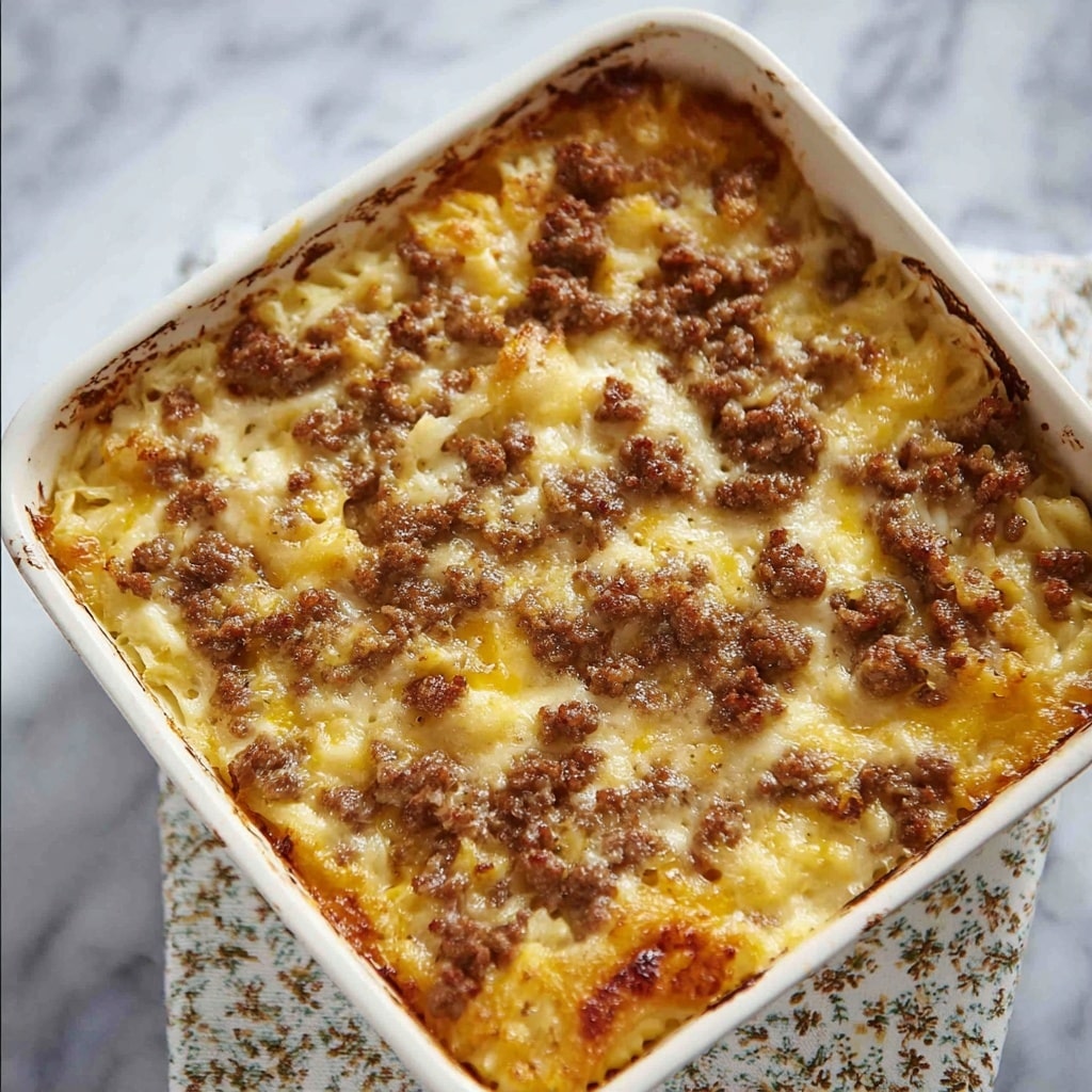 Sausage Hash Brown Breakfast Casserole Recipe - Recipe Image