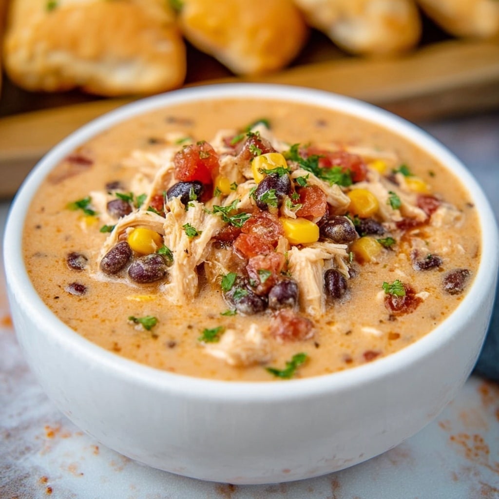 Slow Cooker Cream Cheese Crack Chicken Chili Recipe - Recipe Image