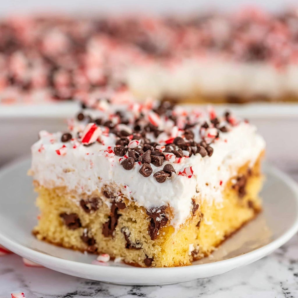 Peppermint Chocolate Chip Tres Leches Cake Recipe - Recipe Image