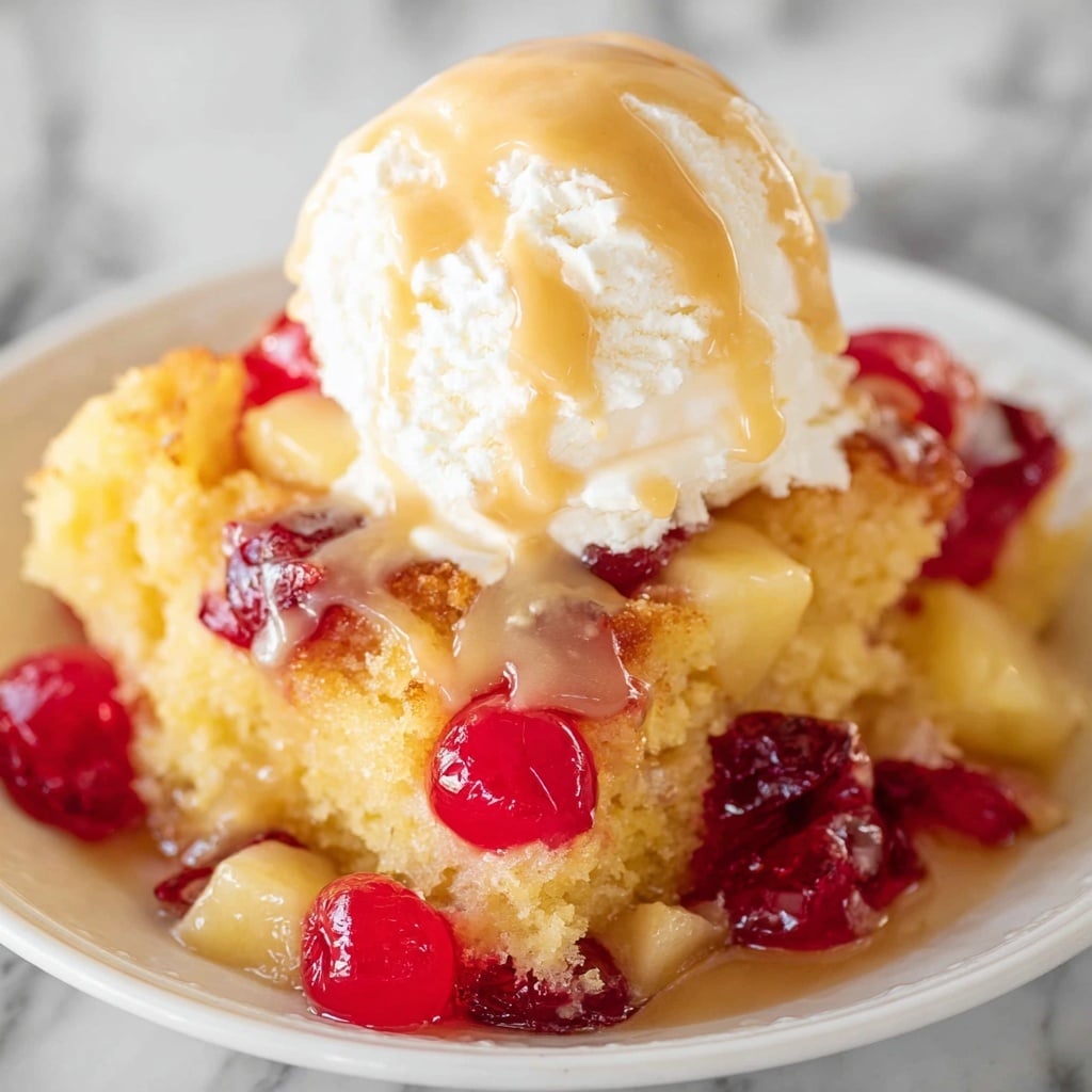 Pineapple Upside Down Dump Cake Recipe - Recipe Image