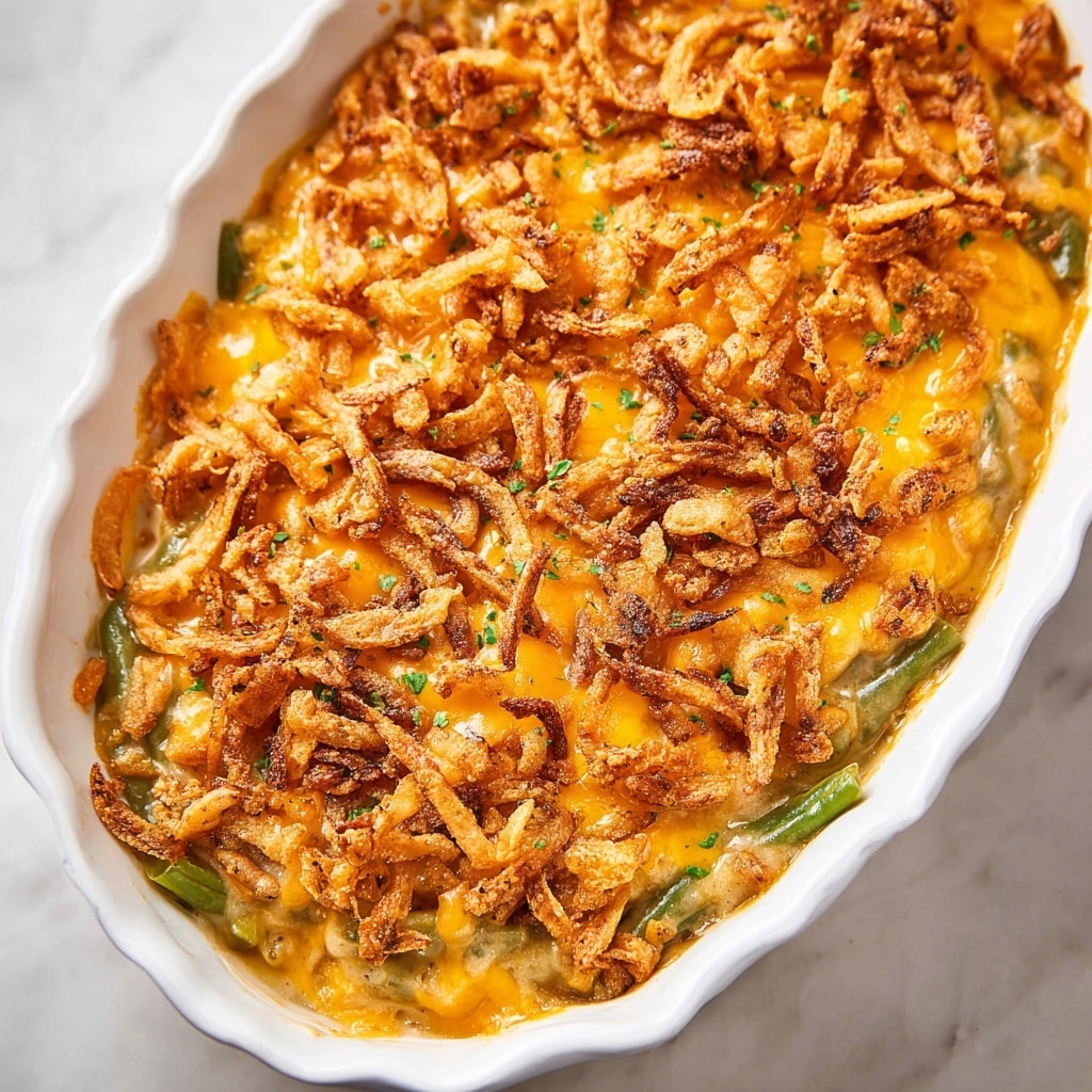 French Onion Green Bean Casserole Recipe - Recipe Image