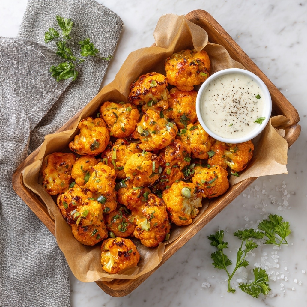 Crispy Cauliflower Buffalo Wings Recipe - Recipe Image