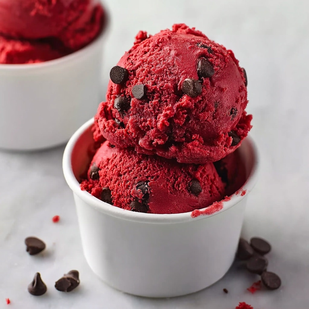 Edible Red Velvet Cookie Dough Recipe - Recipe Image