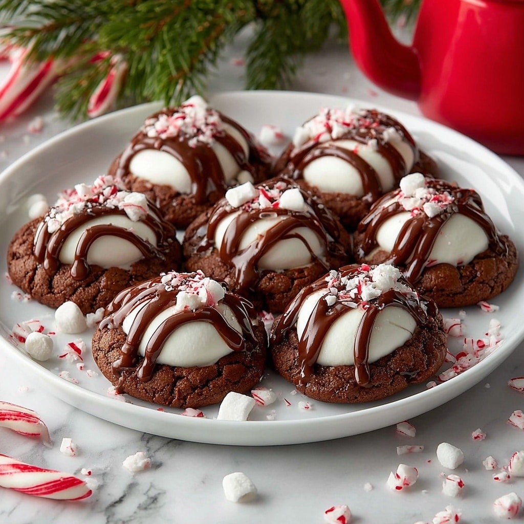 Peppermint Hot Chocolate Cookies Recipe - Recipe Image