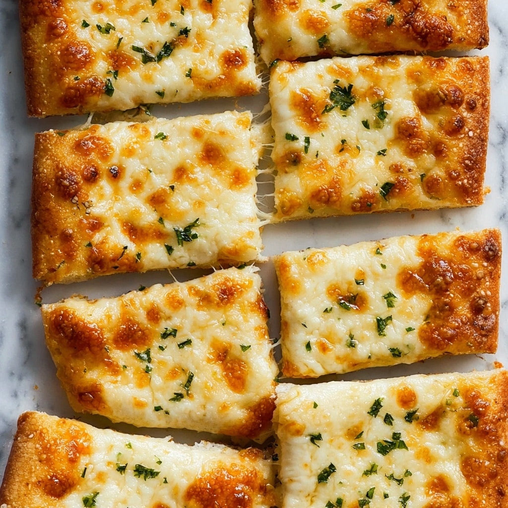Garlic Breadsticks with Greek Yogurt Dough and Cheese Recipe - Recipe Image
