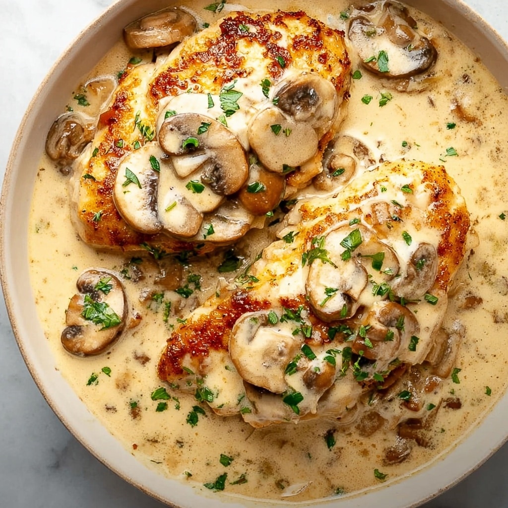 Creamy Mushroom Chicken Recipe - Recipe Image