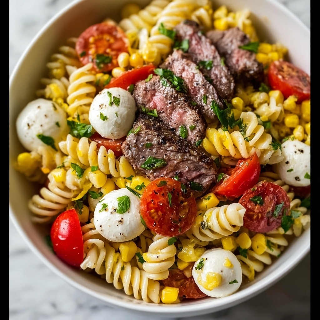 Chimichurri Steak Pasta Salad Recipe - Recipe Image