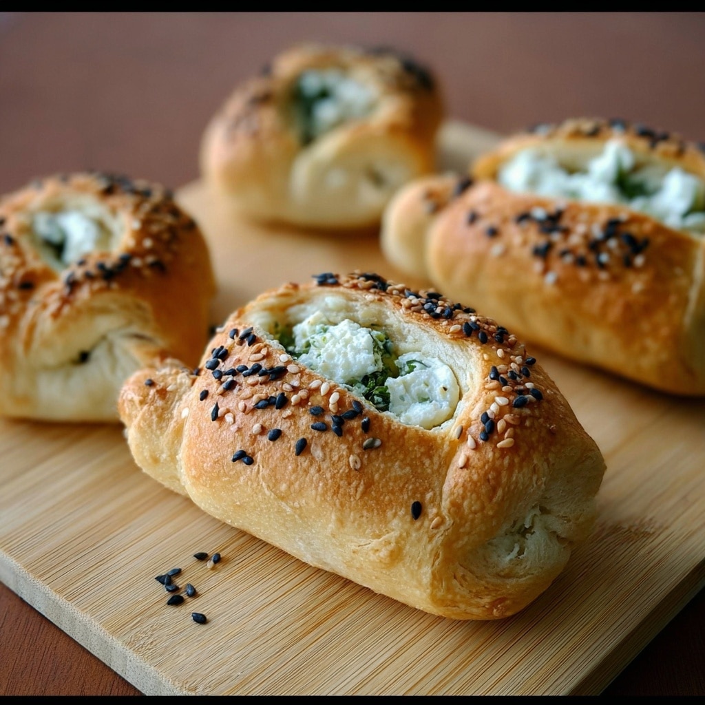 Lebanese Cheese Fatayer - Middle Eastern Cheese Pastry Recipe - Recipe Image