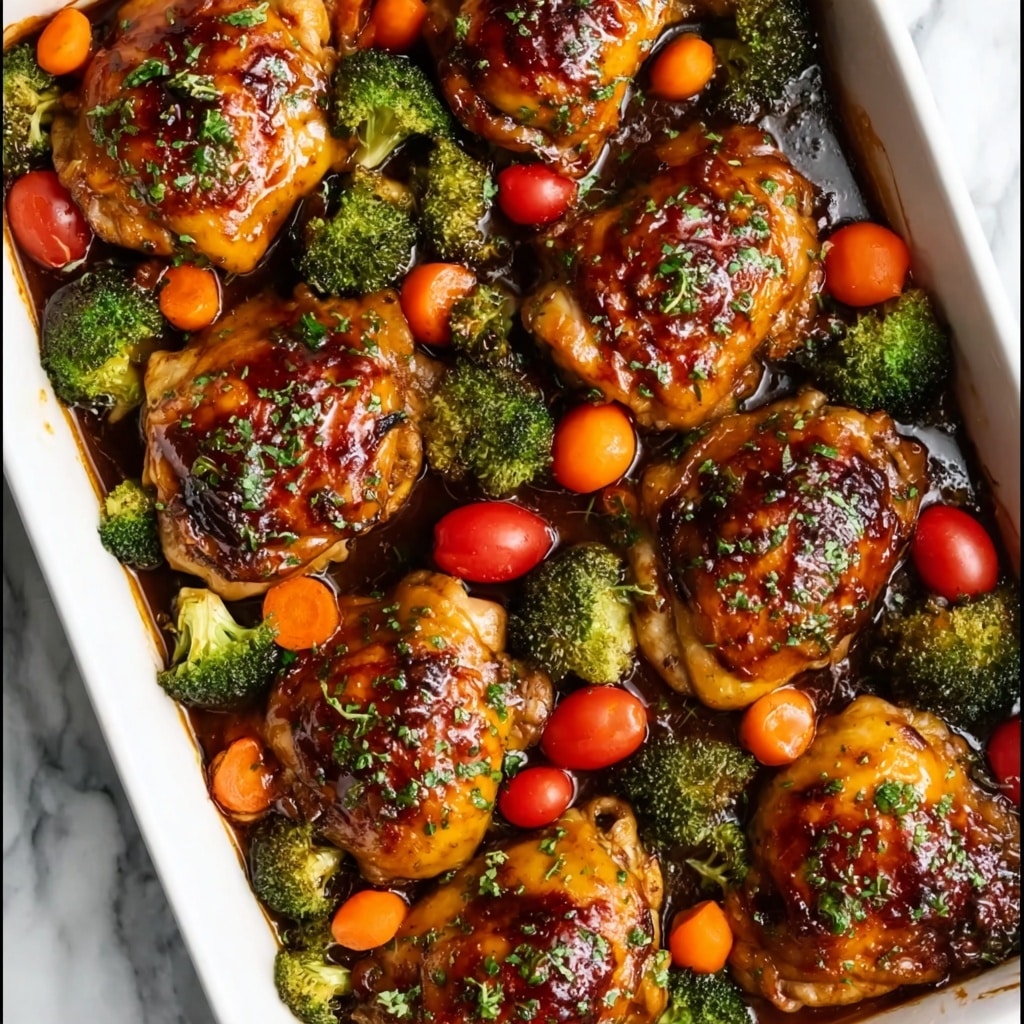 One Pan Balsamic Chicken and Veggies Recipe - Recipe Image