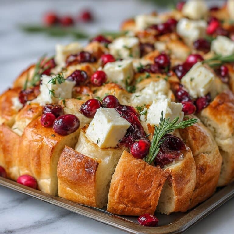 Cranberry Brie Sourdough Pull-Apart Bread Recipe