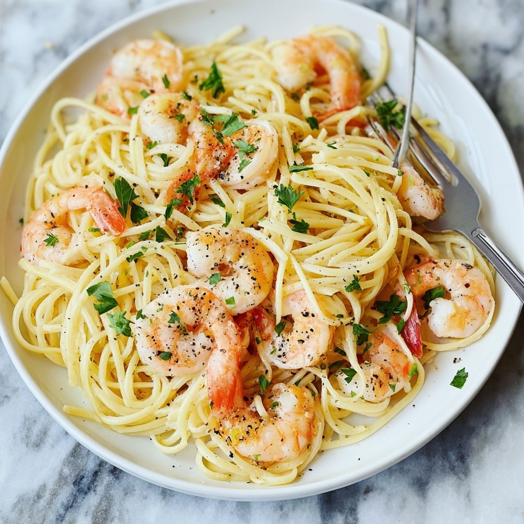 Shrimp Scampi with Angel Hair Pasta Recipe - Recipe Image