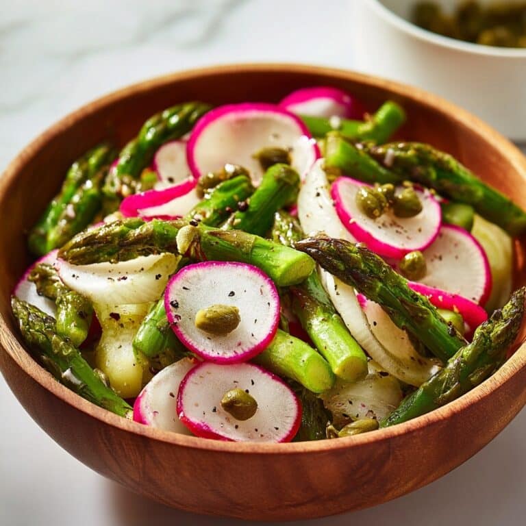 Asparagus and Radish Salad with Caper Vinaigrette Recipe