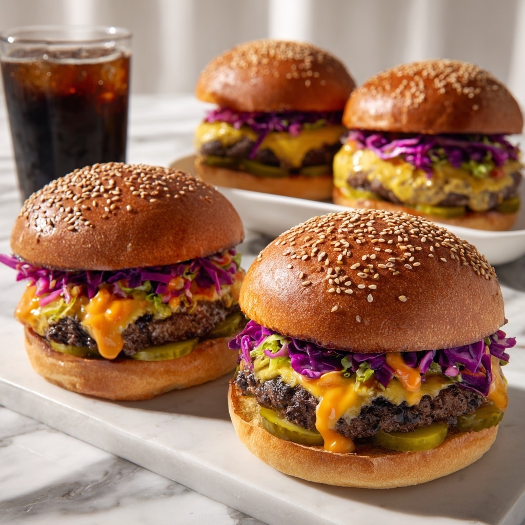 Burgers with Pimento Cheese Recipe - Recipe Image