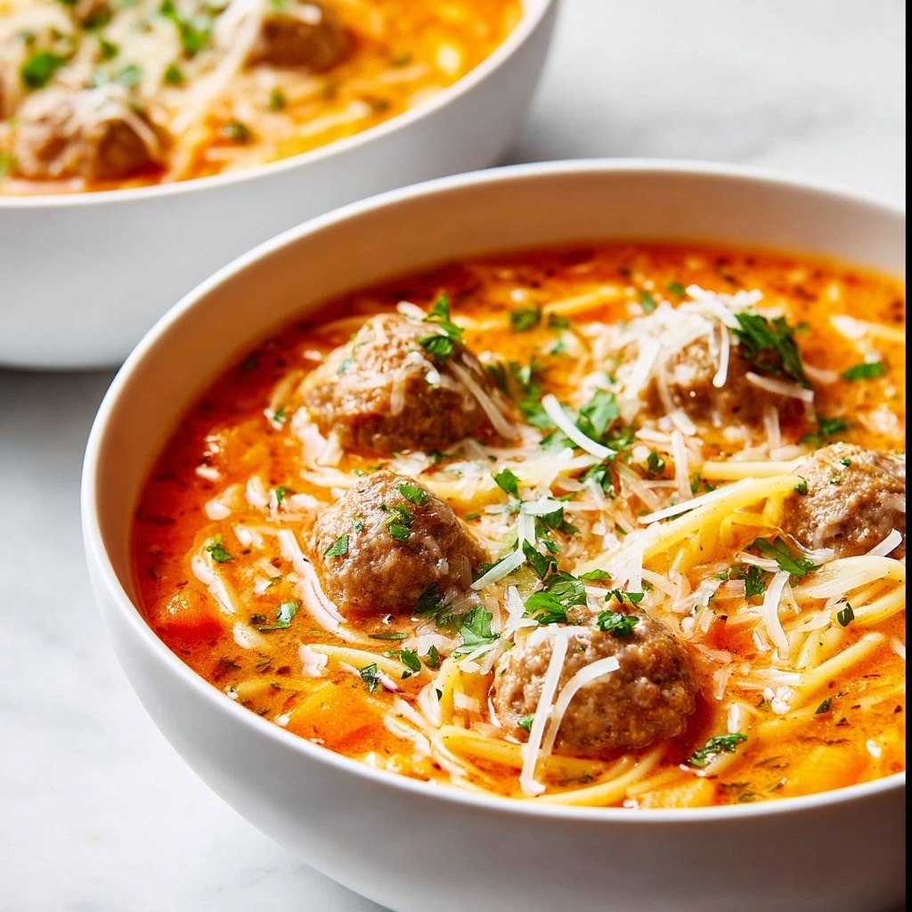 Chunky Italian Meatball Soup Recipe - Recipe Image