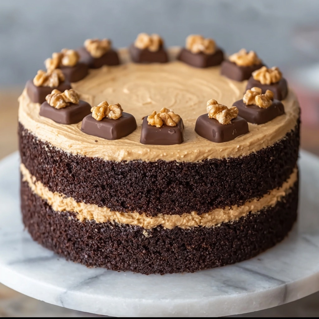 Peanut Butter Chocolate Layer Cake Recipe - Recipe Image