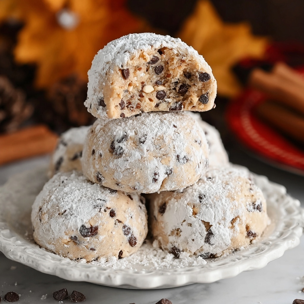 Peanut Butter Chocolate Chip Snowball Cookies Recipe
