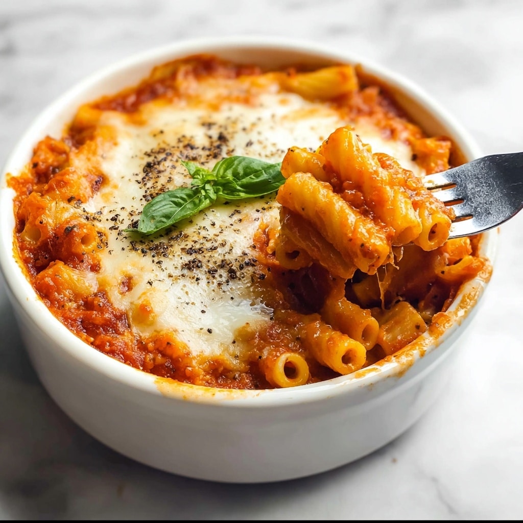 Three Cheese Baked Ziti Recipe - Recipe Image