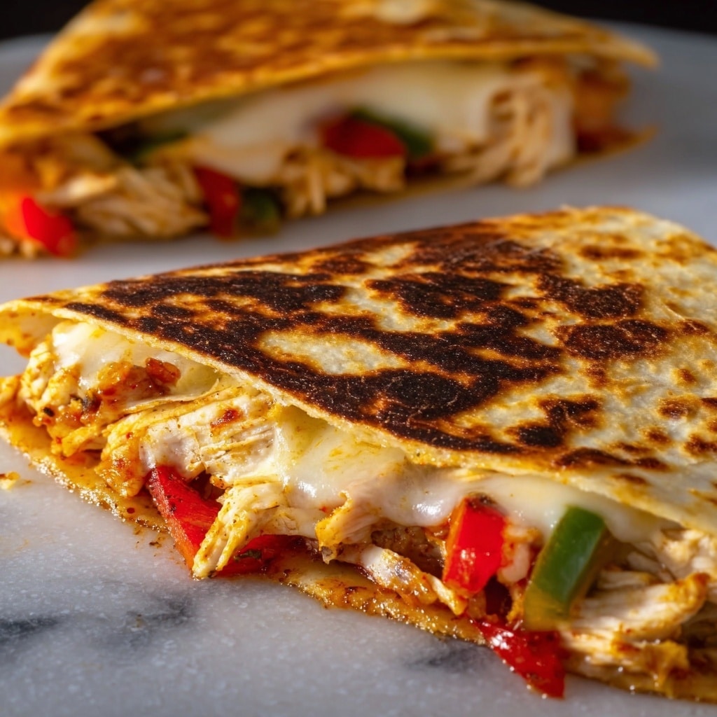 Blackstone Chicken Fajita Quesadillas Recipe - Recipe Image