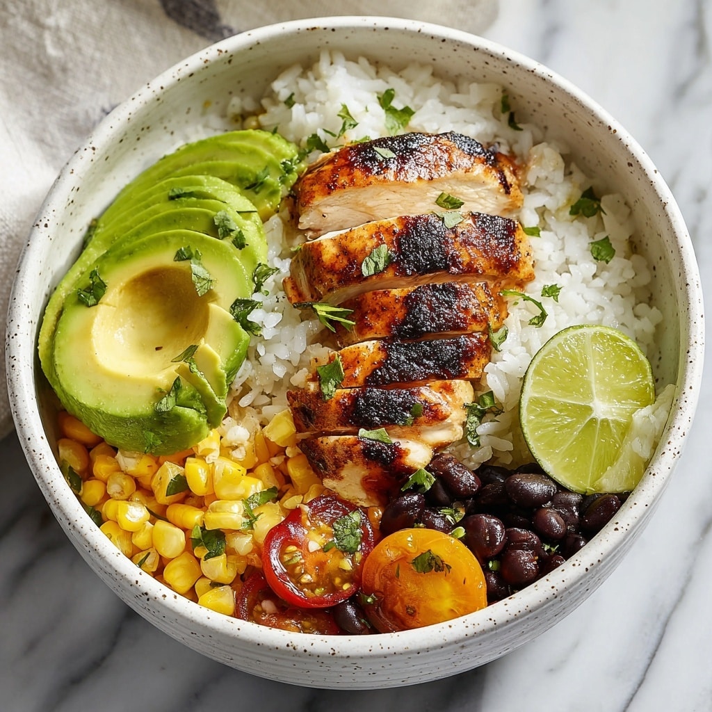 Honey Chipotle Chicken Rice Bowls Recipe - Recipe Image