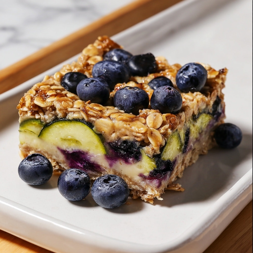 Zucchini Blueberry Baked Oatmeal Recipe - Recipe Image