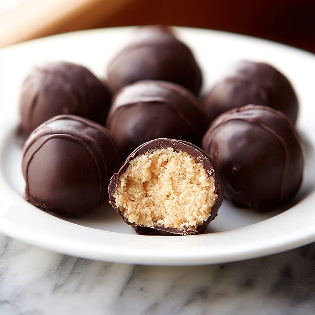 Chocolate Peanut Butter Balls Recipe - Recipe Image