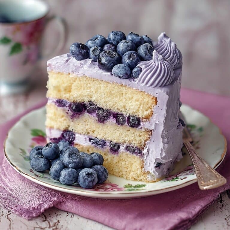 Blueberry Cream Cake Recipe