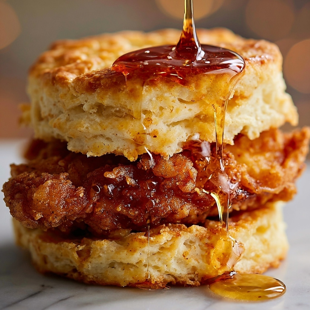 Hot Honey Chicken Biscuits Recipe - Recipe Image