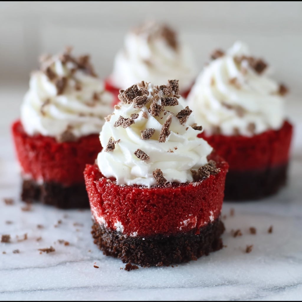 Red Velvet Cheesecake Mini Pies Recipe - Recipe Image