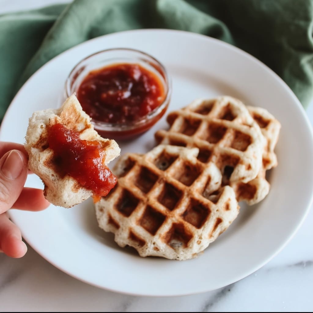 Pizza-Stuffed Waffle Snacks Recipe