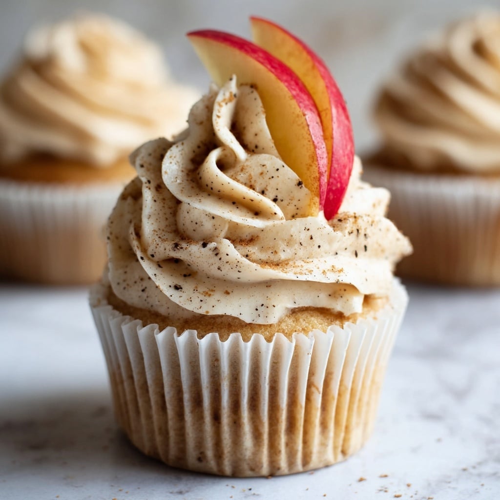 Apple Pie Cupcakes with Cinnamon Frosting Recipe - Recipe Image