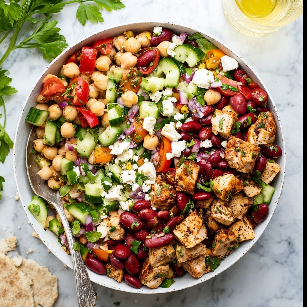 Dense Bean Chicken Salad Recipe - Recipe Image