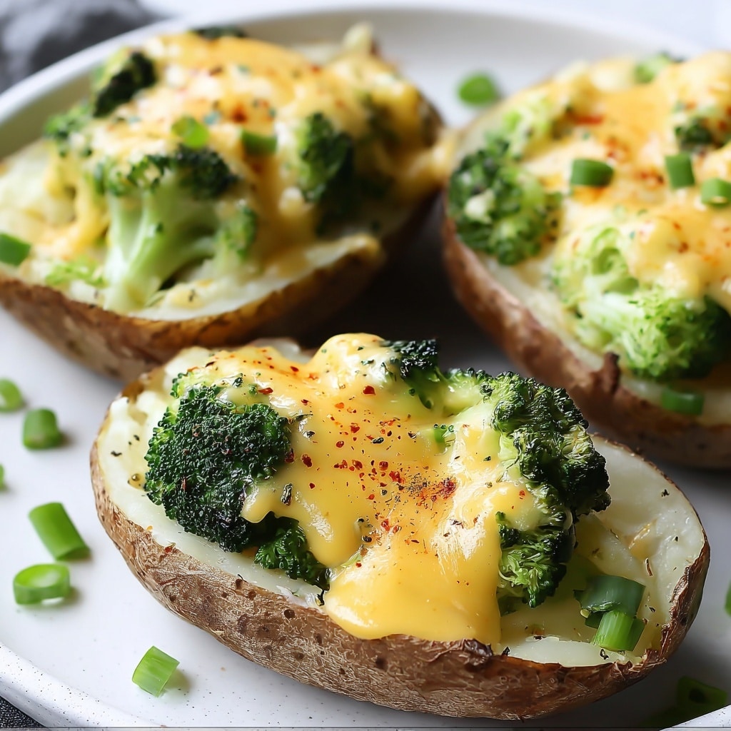 Broccoli Cheese Baked Potatoes Recipe - Recipe Image