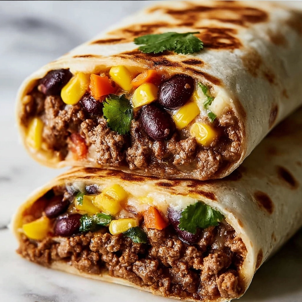 Beef and Bean Burritos Recipe - Recipe Image