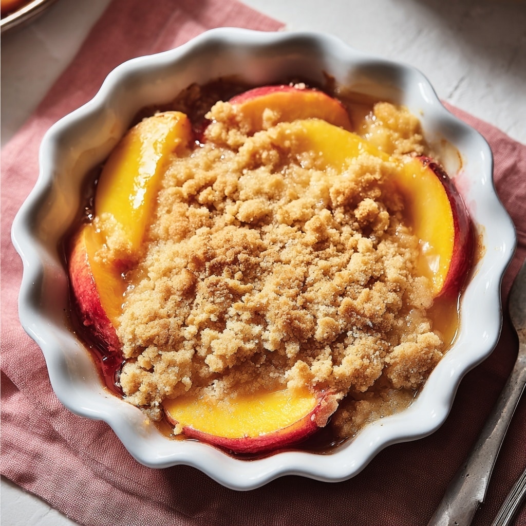 Improved Lazy Man Peach Cobbler Recipe - Recipe Image
