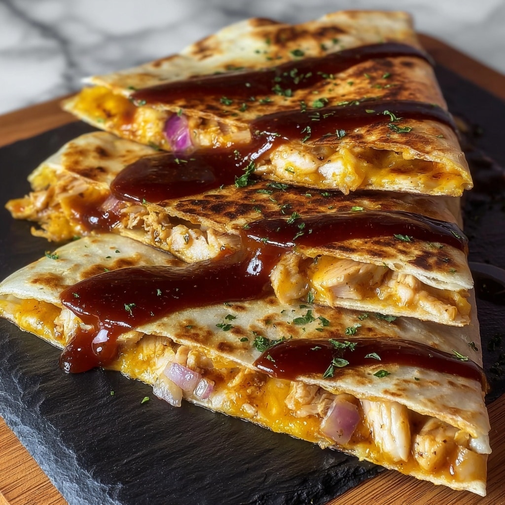 Hot Honey BBQ Chicken Quesadillas Recipe - Recipe Image