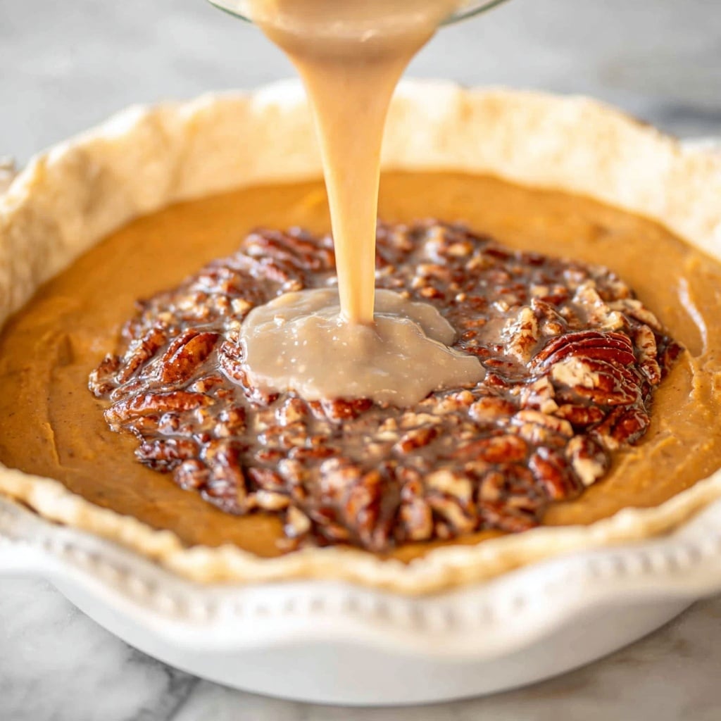 Pumpkin Pecan Pie Recipe - Recipe Image