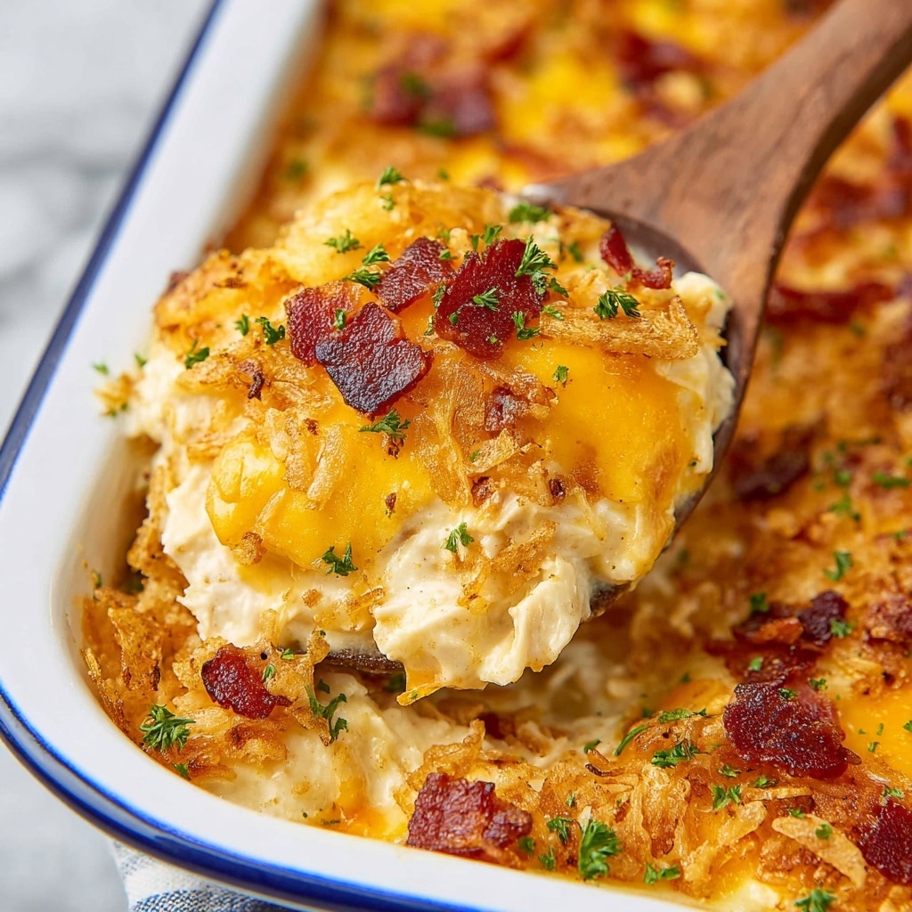 Crack Buffalo Chicken Potato Casserole Recipe - Recipe Image