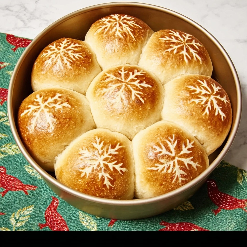 Snowflake Dinner Rolls Recipe - Recipe Image