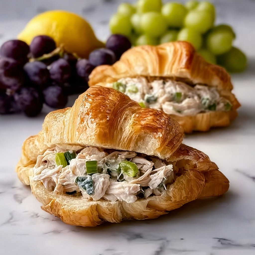 Chicken Salad Croissant Sandwiches Recipe - Recipe Image