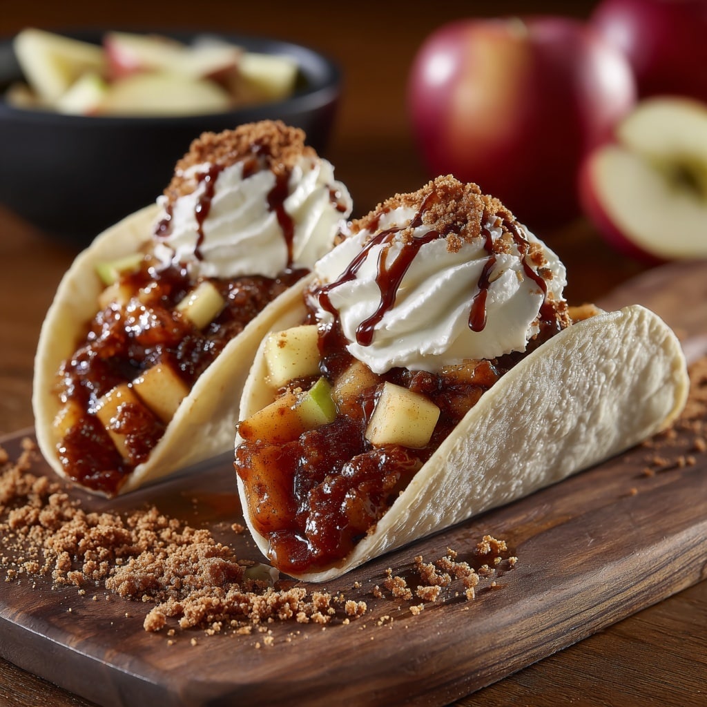 Apple Cheesecake Tacos Recipe - Recipe Image