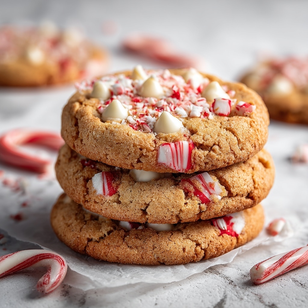 White Chocolate Candy Cane Cookies Recipe - Recipe Image