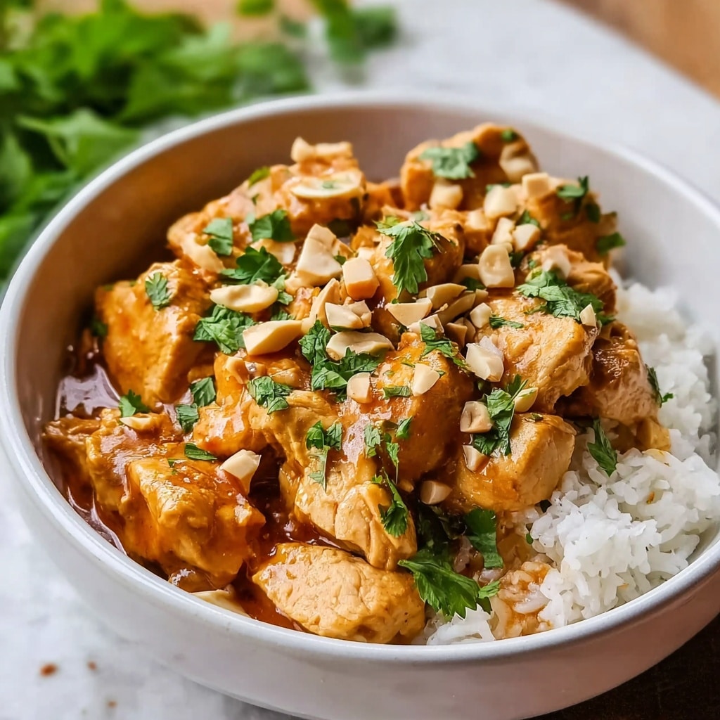Slow Cooker Peanut Chicken Recipe - Recipe Image