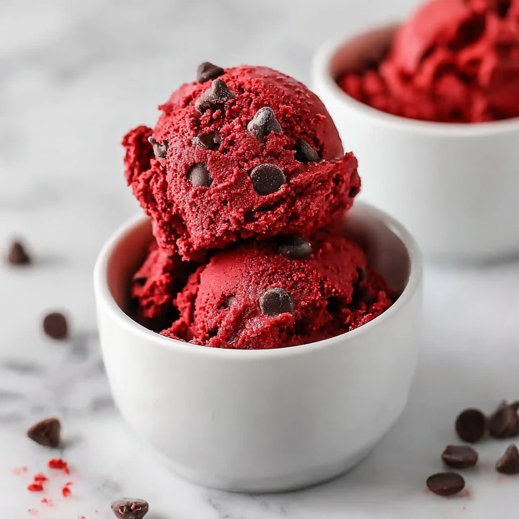 Edible Red Velvet Cookie Dough Recipe - Recipe Image