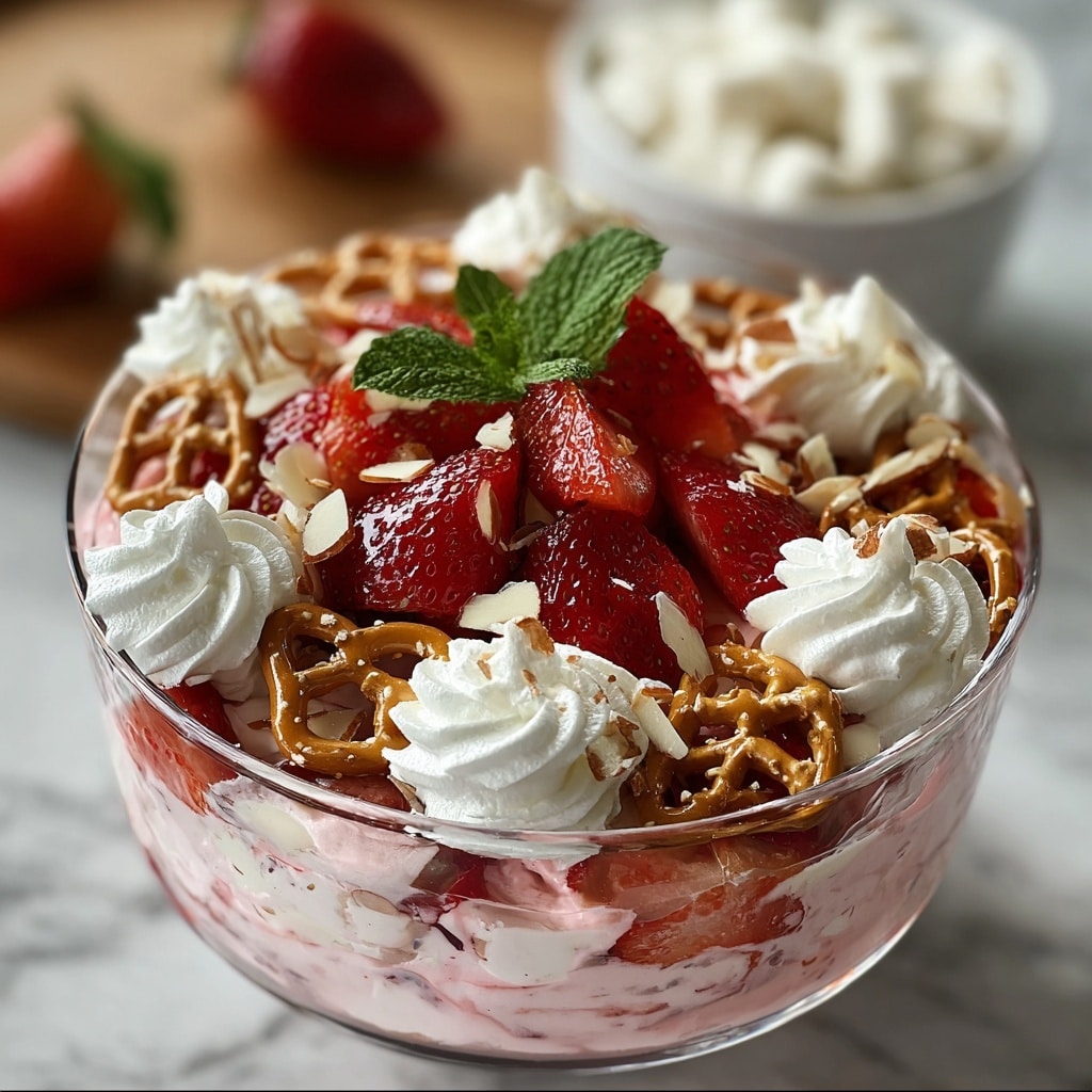 Strawberry Pretzel Salad Recipe - Recipe Image