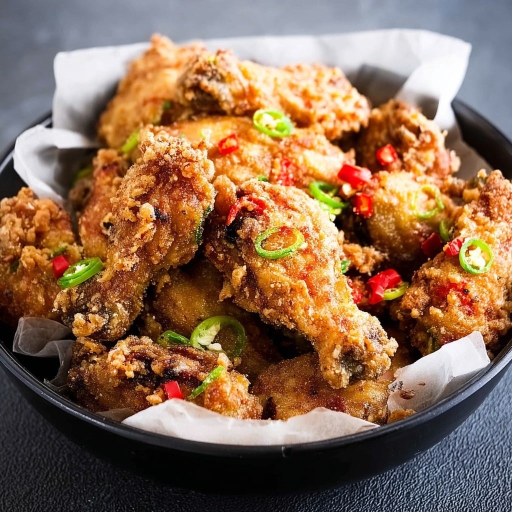 Chinese Salt and Pepper Chicken Wings Recipe - Recipe Image